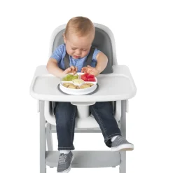 Plates & Placemats|Tableware>Oxo Tot Suction Plate - Grey