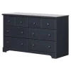 Hot Summer Breeze 6-Drawer Double Dresser - Blueberry Storage Furniture
