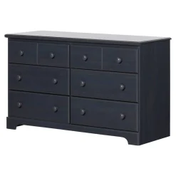 Hot Summer Breeze 6-Drawer Double Dresser - Blueberry Storage Furniture