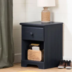 Online Summer Breeze 1-Drawer Nightstand - Blueberry Nightstands