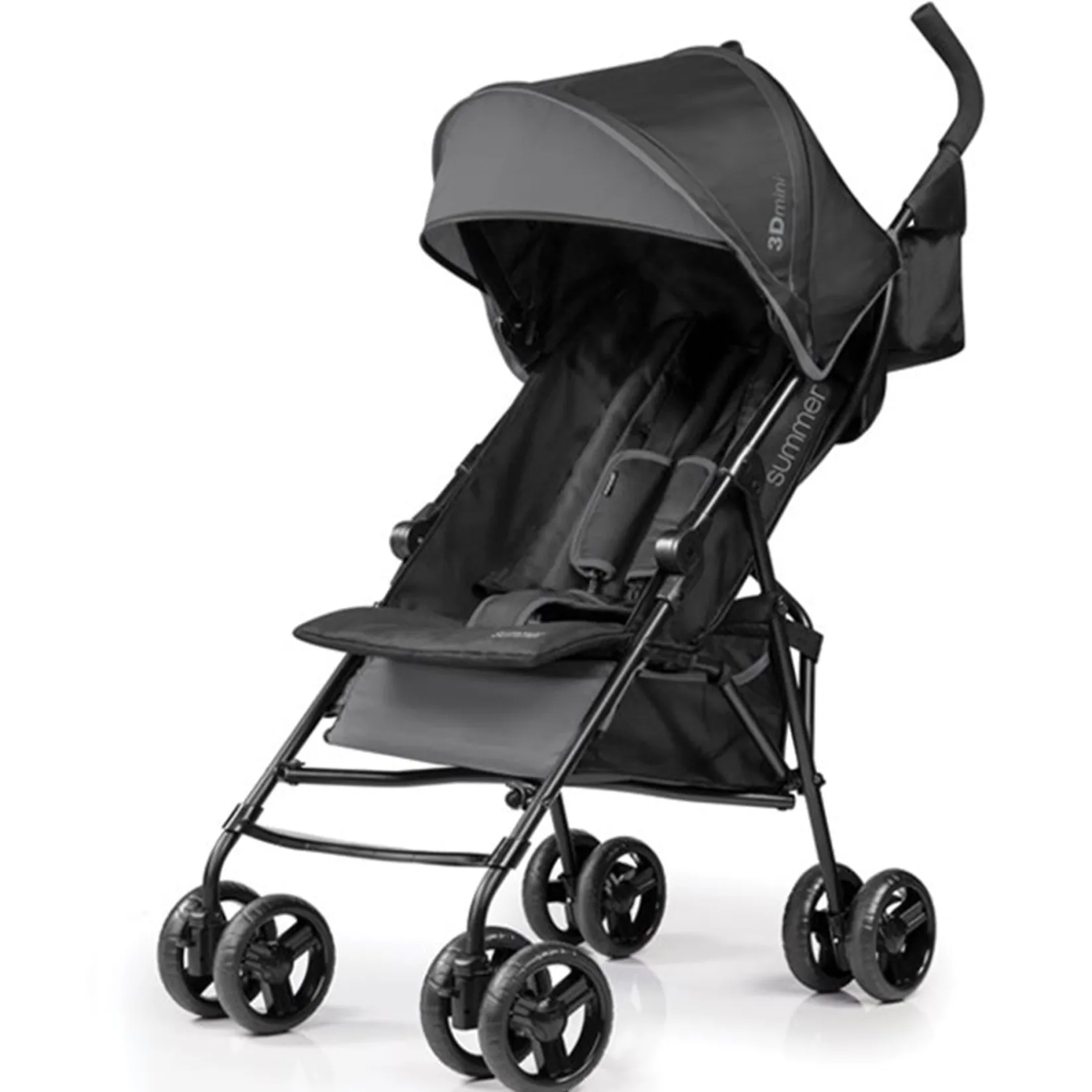 Strollers|Strollers & Trailers>Summer Infant Summer 3D Mini Convenience Stroller - Gray / Black
