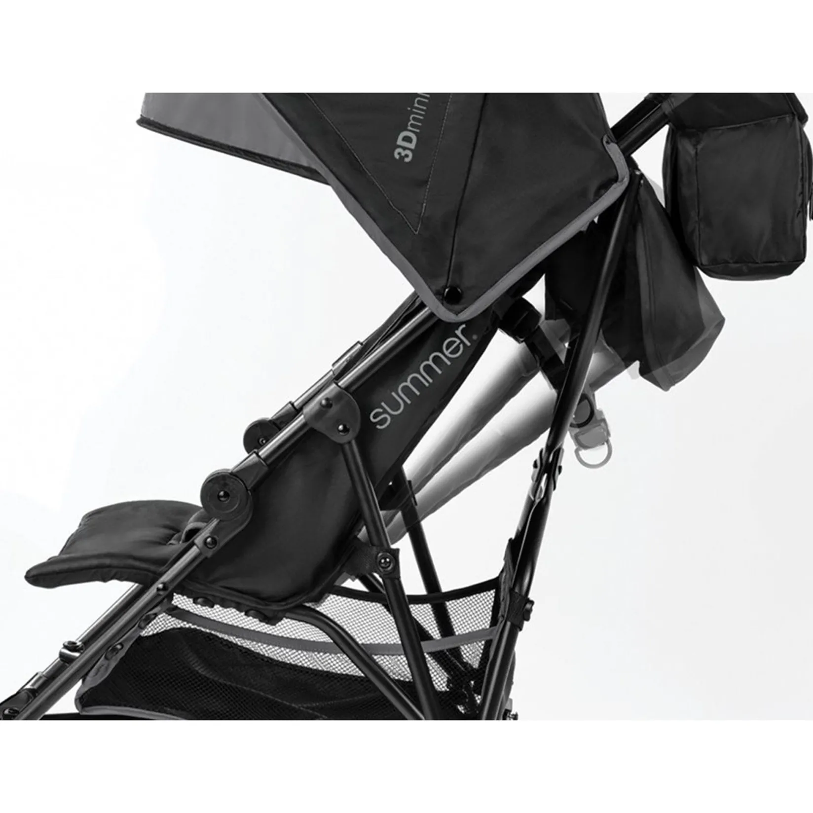 Strollers|Strollers & Trailers>Summer Infant Summer 3D Mini Convenience Stroller - Gray / Black