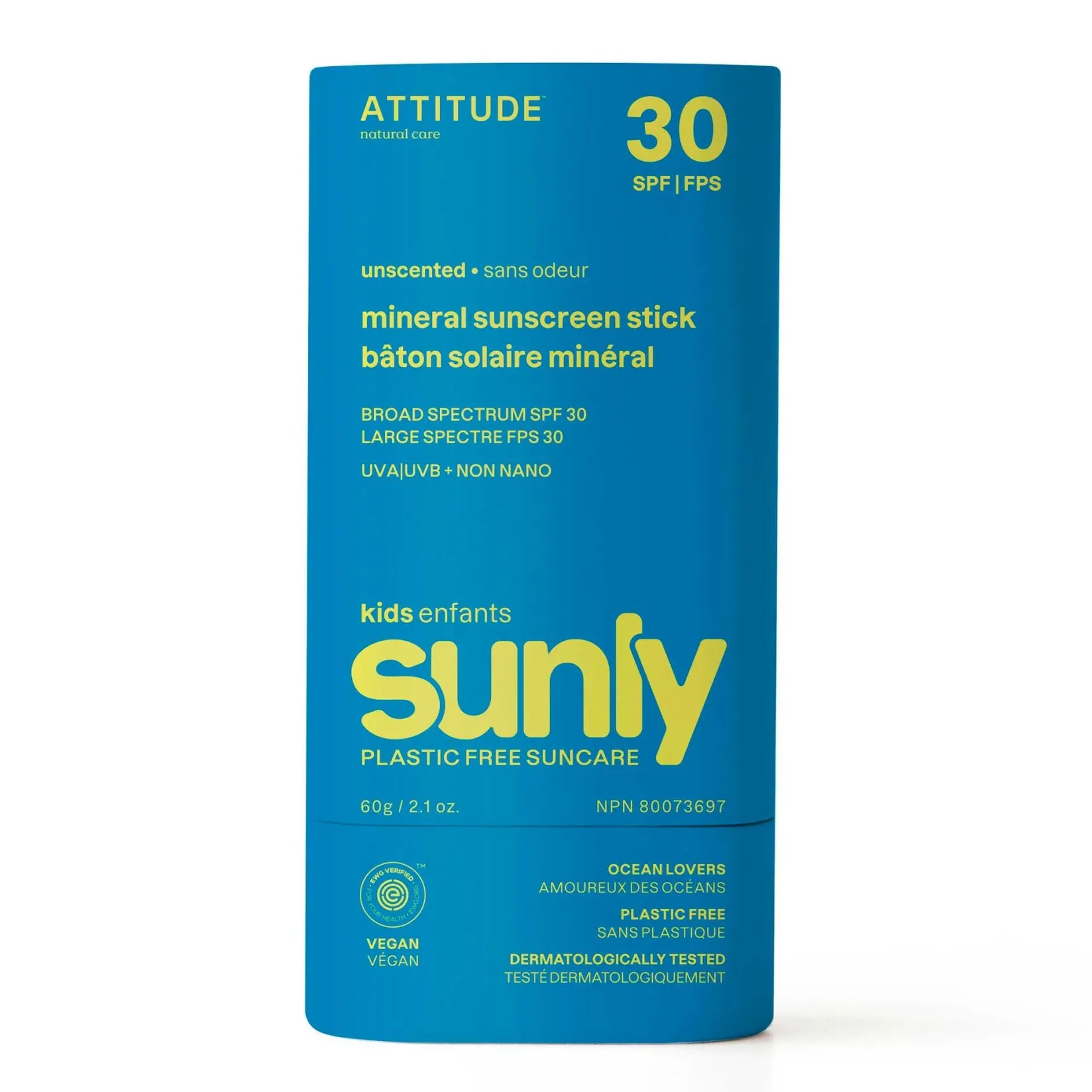Sunly Sunscreen stick SPF 30 - Unscented Kids Body & Hair Care|Body & Hair Care