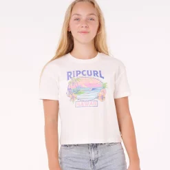 Tops>Rip Curl Sunset Hawaii T-shirt 8-14y White