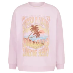Fleeces And Sweatshirts|Tops>Billabong Sunset Mindset Sweatshirt 4-14 Lilac