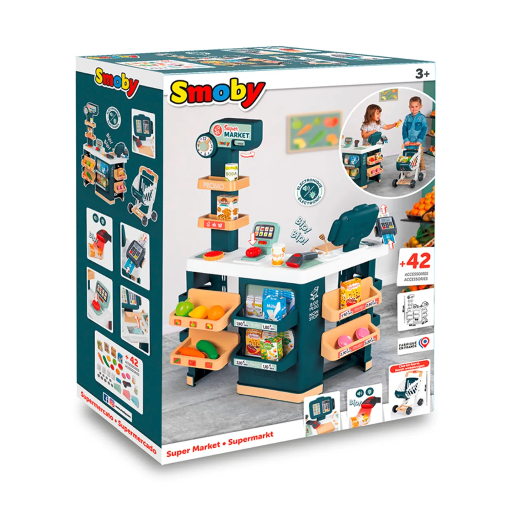 Pretend Play & Imitation>Smoby Supermarket & 42 Accessories