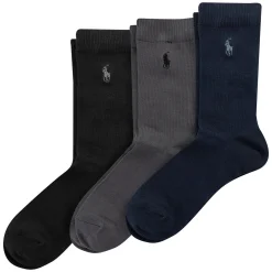 Socks|Underwear & Socks>Polo Ralph Lauren Supersoft Socks (3) 2-4 Navy