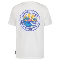 Tops>Quiksilver Surf Circle T-shirt 8-20 White