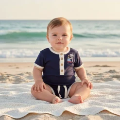 Clearance Surf Romper 3-24m BOY Rompers & Jumpsuits