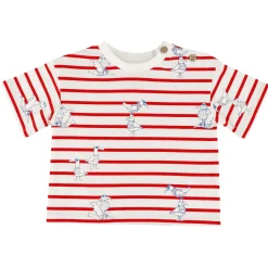 Tops>Chat Botte Surf Seagulls T-shirt 3-24m Red