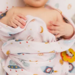 Blankets|Blankets>Loulou Lollipop Swaddle Blanket - Astro