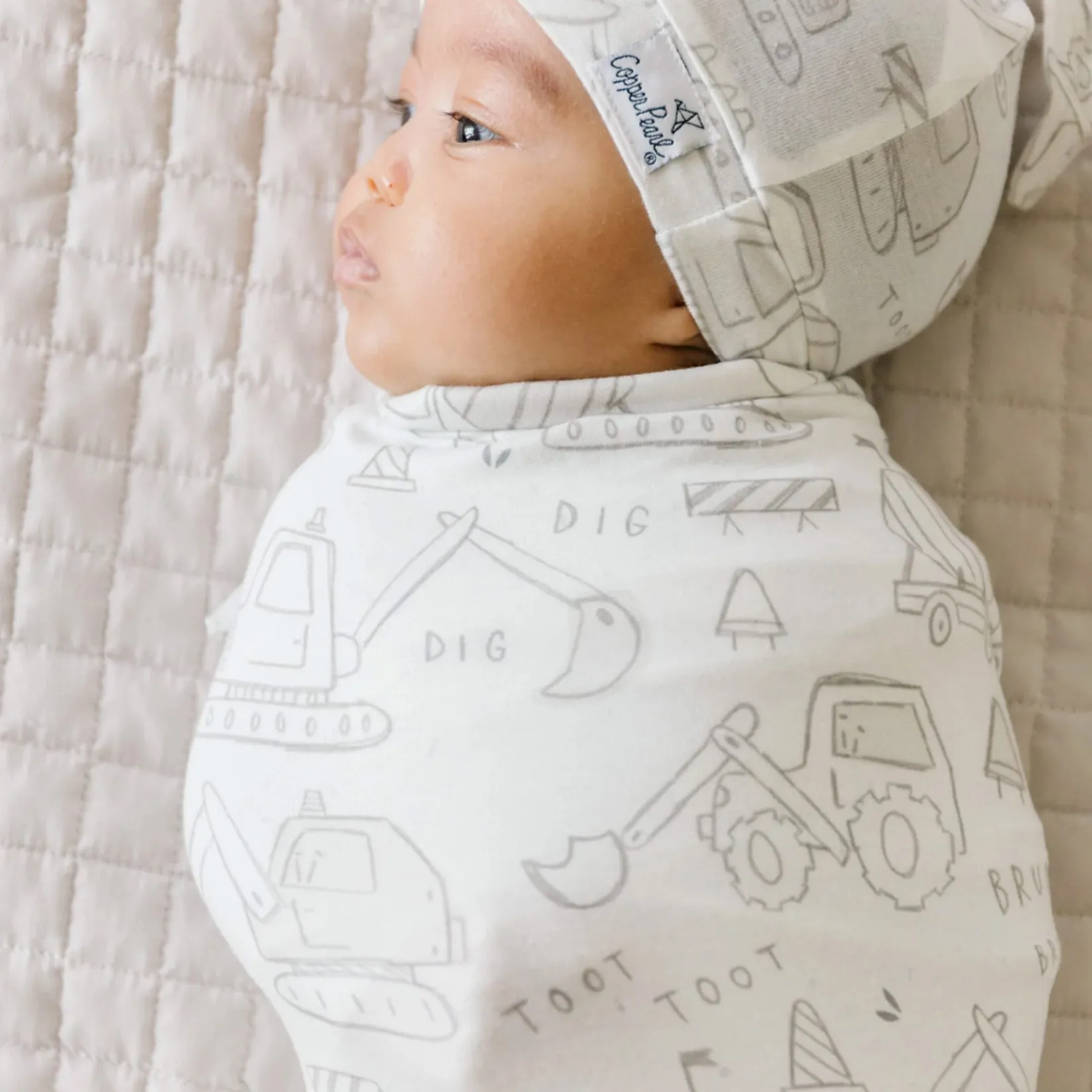 Blankets|Blankets>Copper Pearl Swaddle Blanket - Gage
