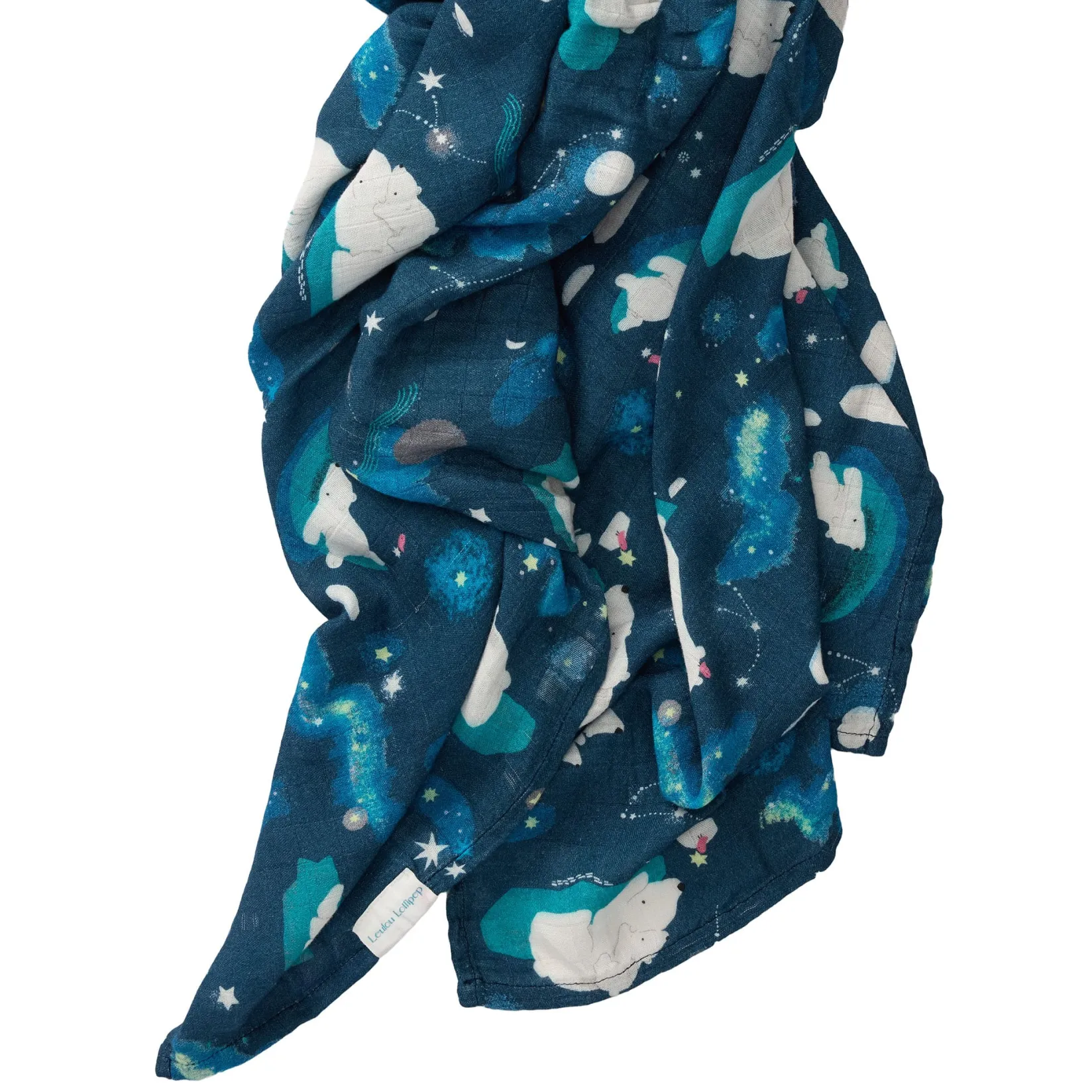 Blankets|Blankets>Loulou Lollipop Swaddle Blanket-Stargazing Bea