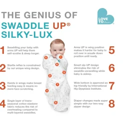 Sale Swaddle Up SILKY-LUX™ Bamboo Small 8-13lb - Cream Pajamas|Sleep Bags