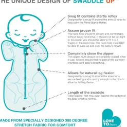 Sale Swaddle Up SILKY-LUX™ Bamboo Small 8-13lb - Cream Pajamas|Sleep Bags