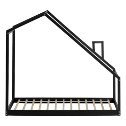 Clearance Sweedi - House Bed with Chimney for Baby - Black Cribs & Mattresses|Cribs & Mattresses