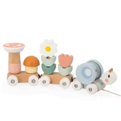 Developmental Toys>Janod Sweet Cocoon Snail Train