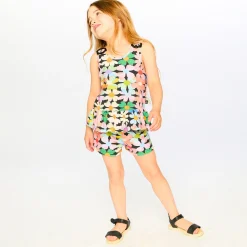 Tops>Deux par Deux Sweet Flowers Tank Top 3-6 Pink