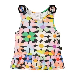 Hot Sweet Flowers Tank Top 7-10 Kids Tops