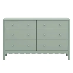 Storage Furniture>Babyletto Swell 6-Drawer Assembled Dresser - Light Sage