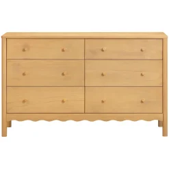 Swell 6-Drawer Assembled Dresser - Honey Storage Furniture