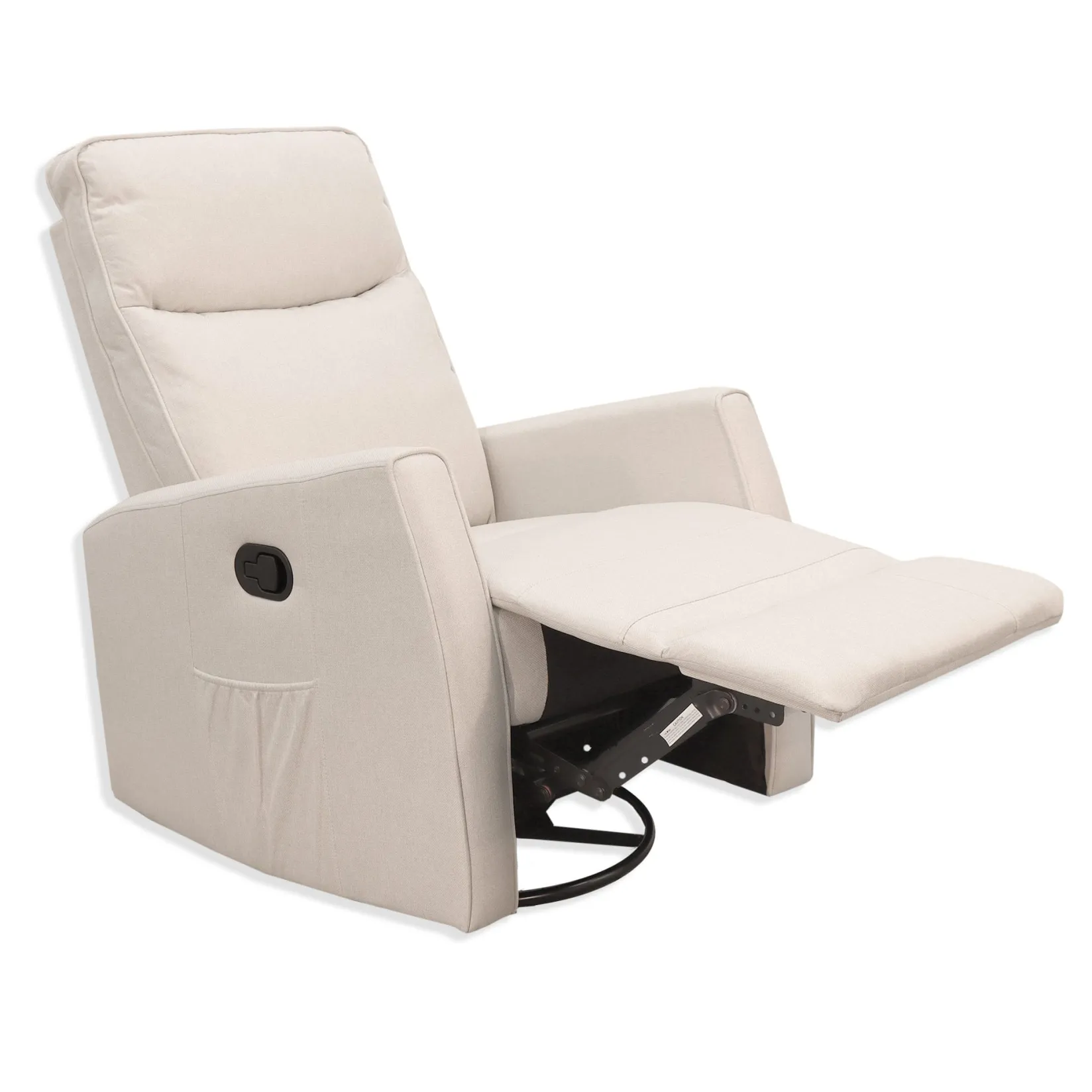 Hot Swivel Reclining Rocking Chair - Beige Tweed Gliders & Rocking Chairs|Gliders & Rocking Chairs