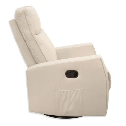 Hot Swivel Reclining Rocking Chair - Beige Tweed Gliders & Rocking Chairs|Gliders & Rocking Chairs