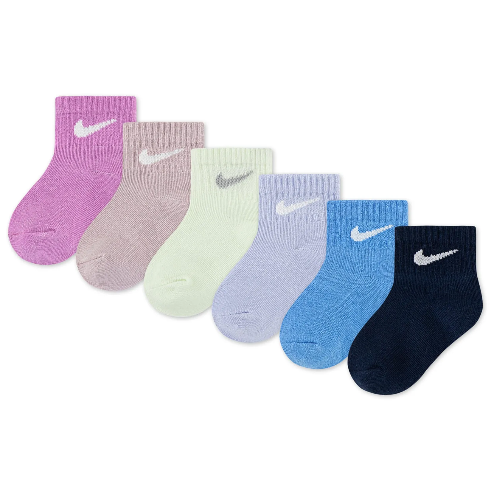 Socks|Underwear & Socks>Nike Swoosh Ankle Socks (6) 6-24m Pink
