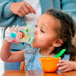 Sale Take & Toss CoComelon Sippy Cups 10oz (4) Kids Tableware|Plates & Placemats