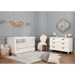 Outlet Tanner 3-in-1 Convertible Crib - Warm White Cribs & Mattresses|Cribs & Mattresses