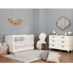 Outlet Tanner 3-in-1 Convertible Crib - Warm White Cribs & Mattresses|Cribs & Mattresses