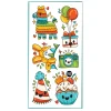 Hot Tattoos Pico- Happy Birthday Kids Temporary Tattoos|Diy & Activities