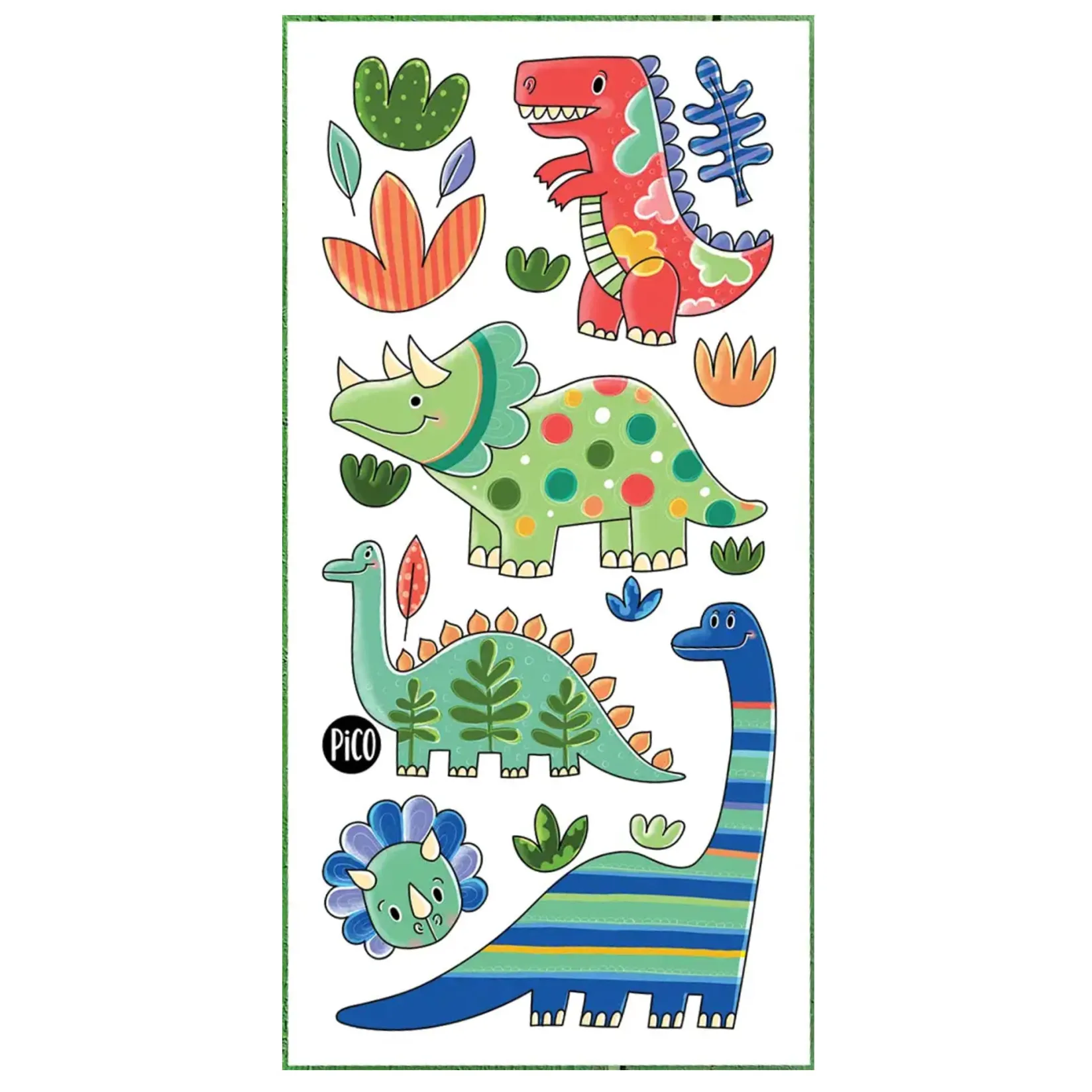 Temporary Tattoos|Diy & Activities>Pico Tatouages Tattoos Pico-colorful Dinos