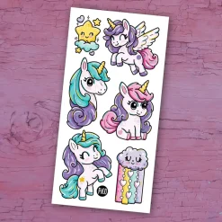 Outlet Tattoos Pico-rainbow Ponies Kids Temporary Tattoos|Diy & Activities