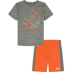 Sportswear|Outfit Sets>Under Armour Tech Projection Short Set 4-7y Gris