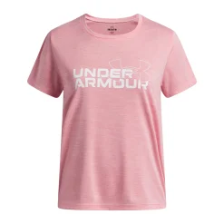 Sportswear|Tops>Under Armour Tech Twist Wdmk Tee 8-16 Fuchsia