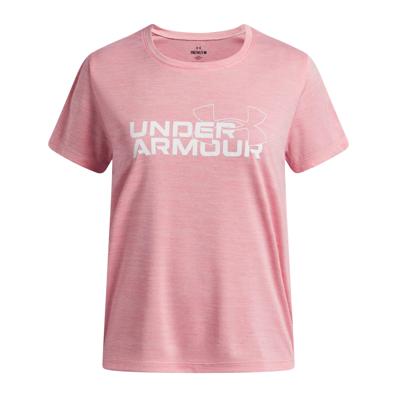 Sportswear|Tops>Under Armour Tech Twist Wdmk Tee 8-16 Fuchsia