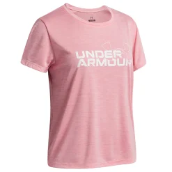 Sportswear|Tops>Under Armour Tech Twist Wdmk Tee 8-16 Fuchsia