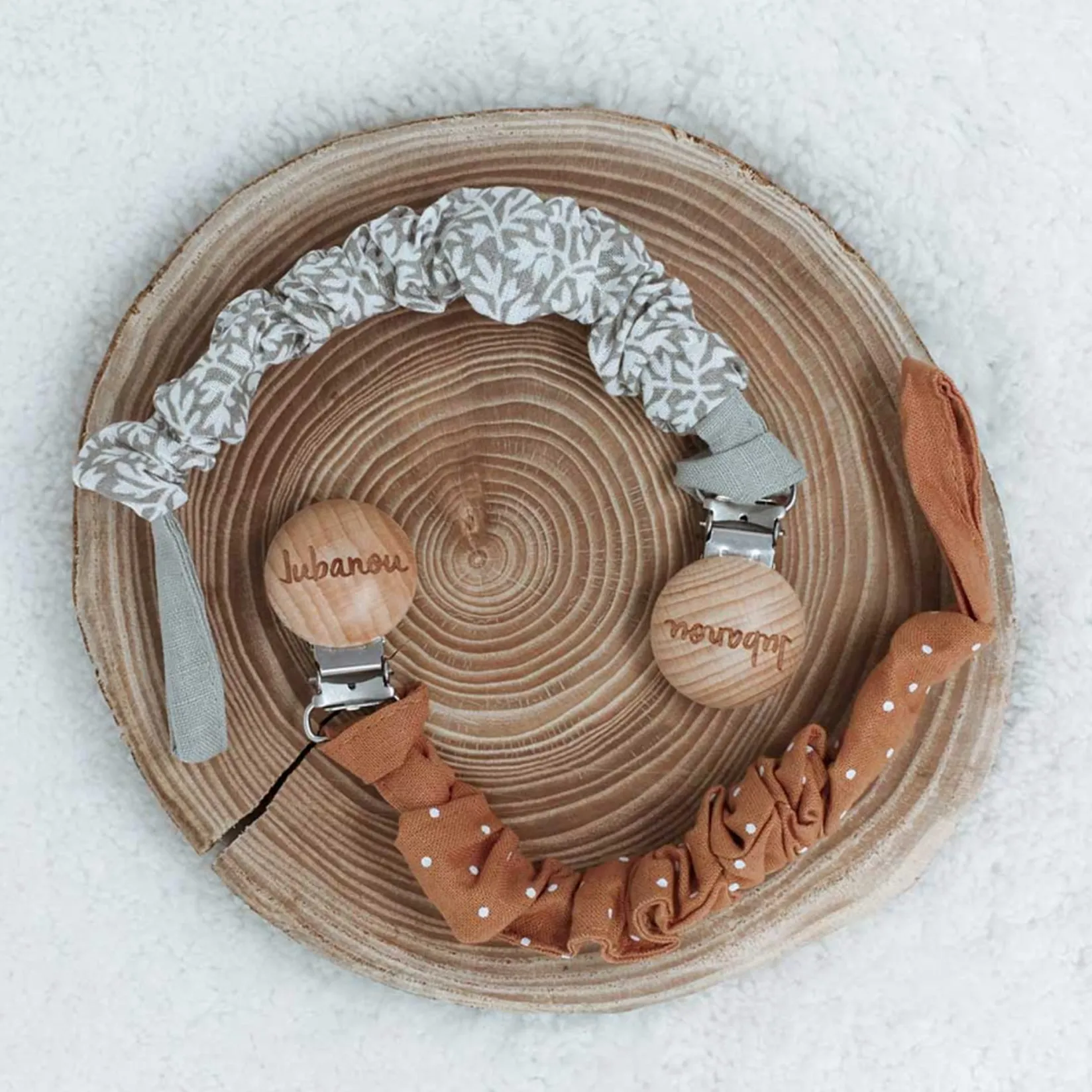 Pacifiers & Clips|Pacifiers & Clips>Jubanou Textile Clip - Milan