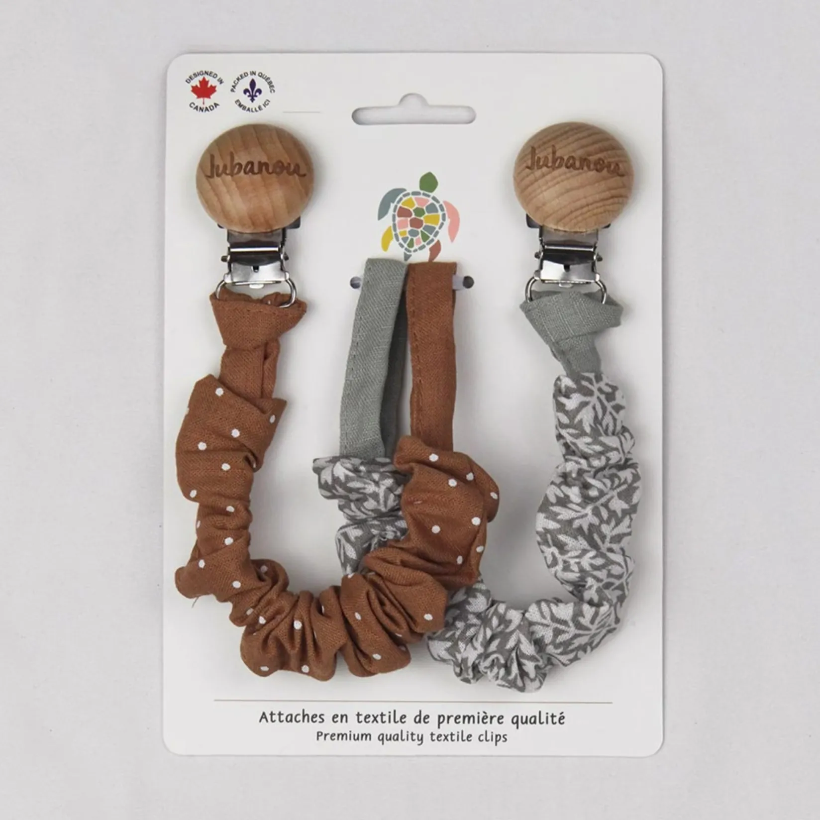 Pacifiers & Clips|Pacifiers & Clips>Jubanou Textile Clip - Milan