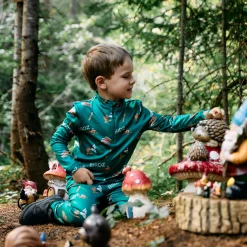 Underwear & Socks|Fleeces And Sweatshirts>Birdz Thermal Chalet Set 2-14 y Forest