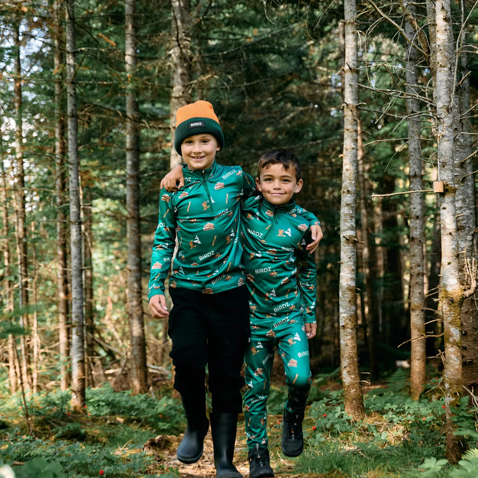 Underwear & Socks|Fleeces And Sweatshirts>Birdz Thermal Chalet Set 2-14 y Forest