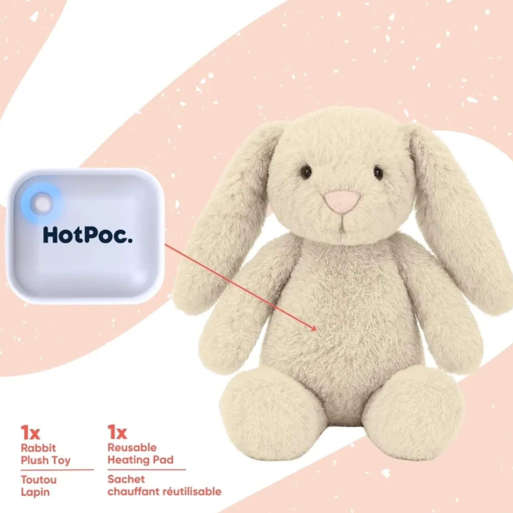 Plush Toys>Hot Poc Thermy Buddy - Rabbit
