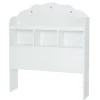 New Tiara Twin Bookcase Headboard - Pure White Twin, Full & Queen Beds