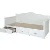 Outlet Tiara Twin Daybed with Storage - Pure White Twin, Full & Queen Beds