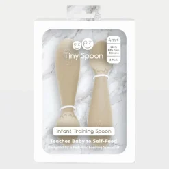 Tableware|Plates & Placemats>EZ PZ Fun Tiny Spoon Spoons (2) - Oat