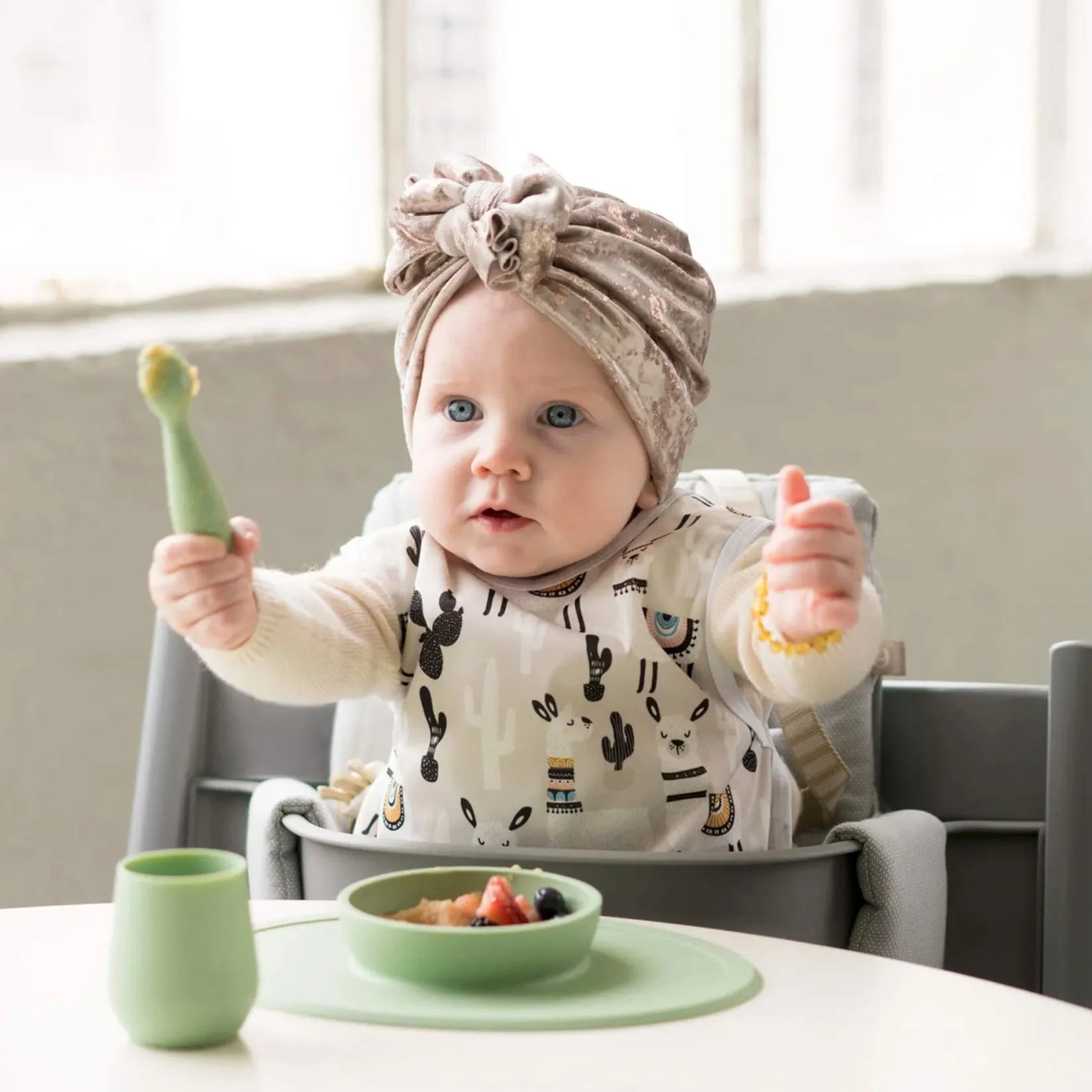 Online Tiny Spoon Spoons (2) - Sage Kids Tableware|Plates & Placemats