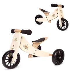 Summer Activities|Bikes And Accessories>Kinderfeets Tiny Tot Balance Bike 2 in 1 - Cream