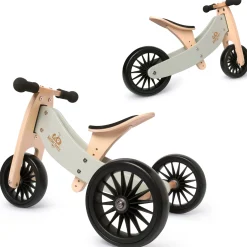 Bikes And Accessories|Bikes & Scooters>Kinderfeets Tiny Tot Balance Bike Plus 2 in 1 - Silver Sage