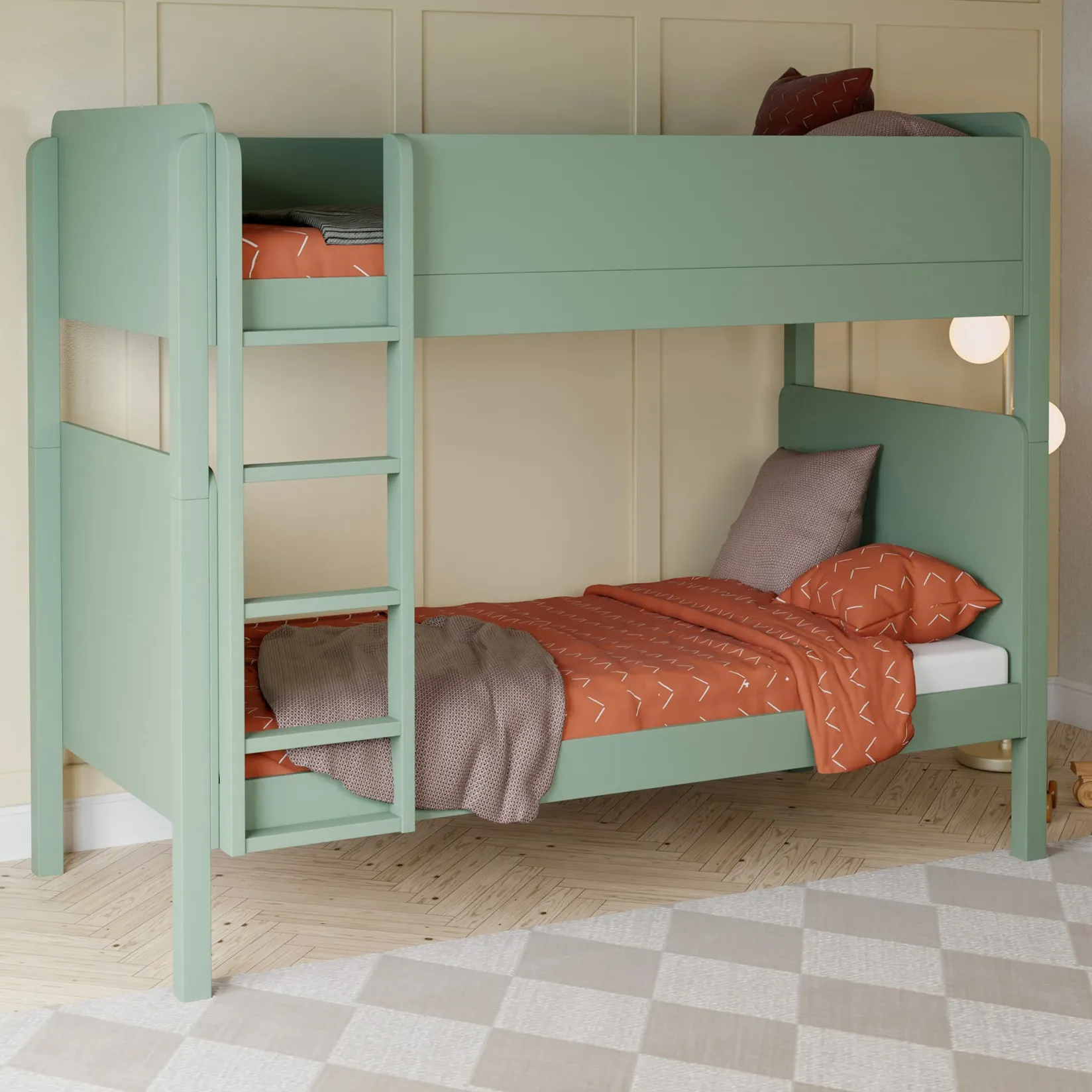 TipToe Bunk Bed - Taupe Twin, Full & Queen Beds